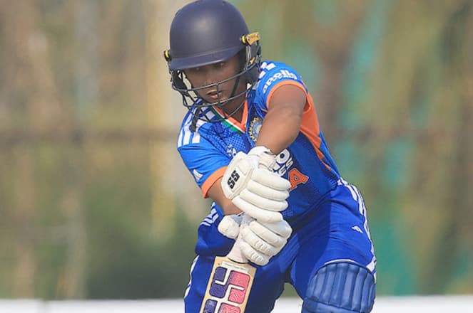 Vrinda Dinesh smashed an unbeaten 55 