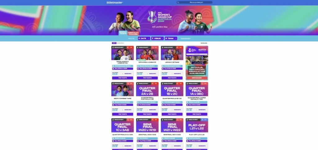 How To Buy Tickets For AFC Women's Asian Cup 2026