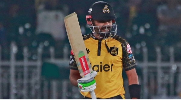 Babar Azam With  Peshawar Zalmi Team 