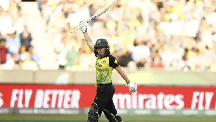 Alyssa Healy has secured 3rd position on the list of Most Runs in Women's T20 World Cup