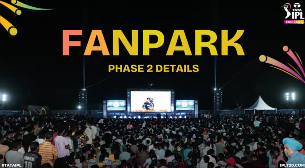 IPL 2026 Fan Parks Phase 2 Schedule 