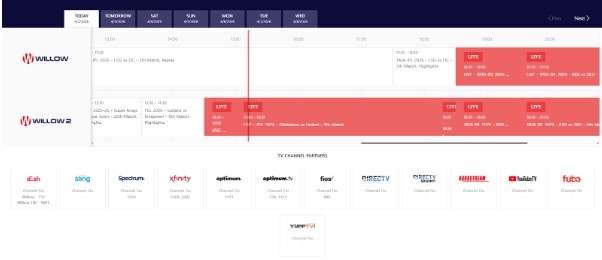 Willow TV Website Willow TV Website