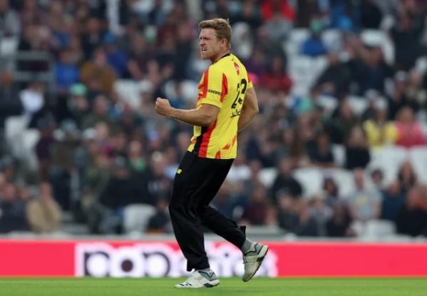 David Willey in hundred men's competition
