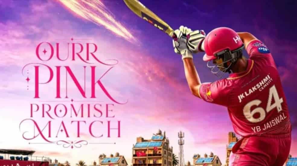 Rajasthan Royals Announce Pink Promise Match for May 9