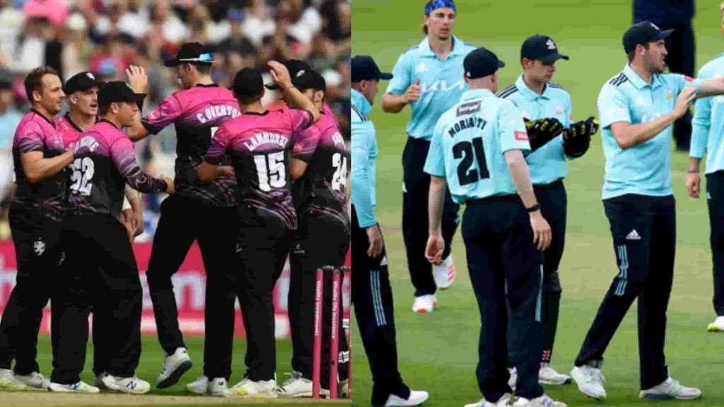 SOM vs SUR Head to Head in T20 Blast