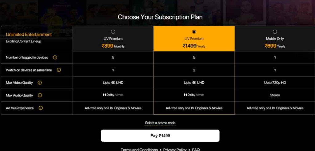 Choose a Plan