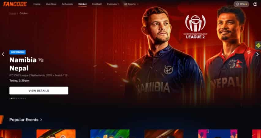 Get the Match or Tour Pass if Required